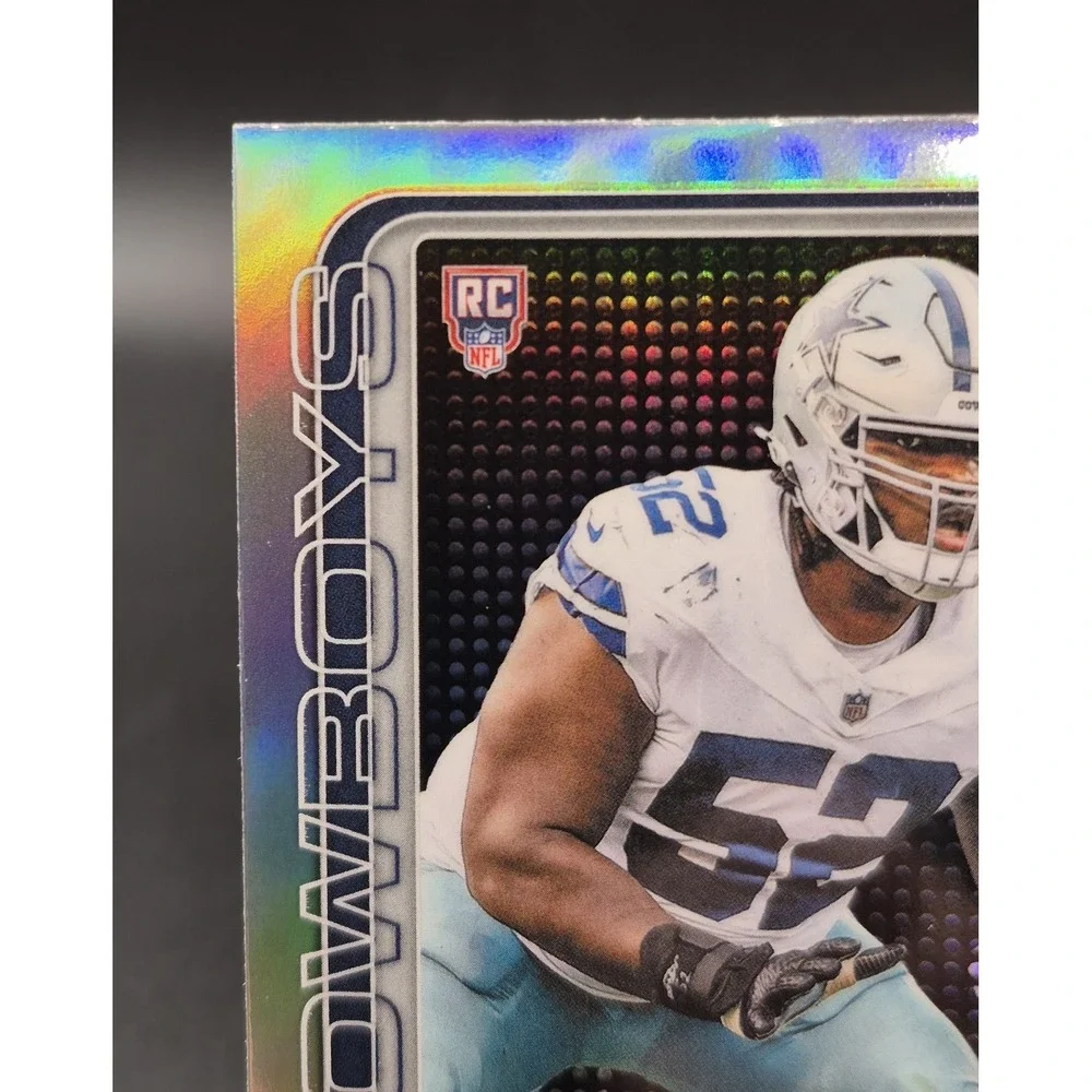 2025 Topps Chrome Tyler Booker 381 Lightboard Refractor RC SP Dallas Cowboys